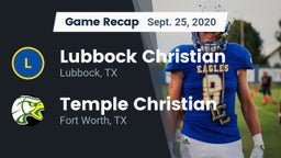 Recap: Lubbock Christian  vs. Temple Christian  2020