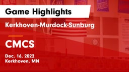 Kerkhoven-Murdock-Sunburg  vs CMCS Game Highlights - Dec. 16, 2022