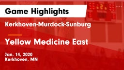 Kerkhoven-Murdock-Sunburg  vs Yellow Medicine East  Game Highlights - Jan. 14, 2020