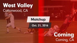 Matchup: West Valley High vs. Corning  2016