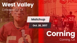 Matchup: West Valley High vs. Corning  2017