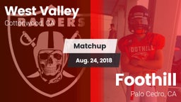 Matchup: West Valley High vs. Foothill  2018