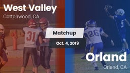 Matchup: West Valley High vs. Orland  2019