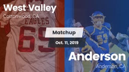 Matchup: West Valley High vs. Anderson  2019
