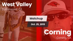Matchup: West Valley High vs. Corning  2019