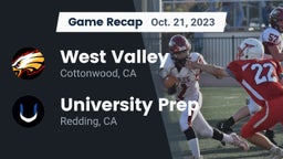 Recap: West Valley  vs. University Prep  2023