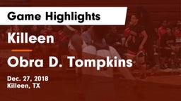 Killeen  vs Obra D. Tompkins  Game Highlights - Dec. 27, 2018
