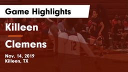 Killeen  vs Clemens  Game Highlights - Nov. 14, 2019