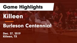 Killeen  vs Burleson Centennial   Game Highlights - Dec. 27, 2019