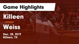 Killeen  vs Weiss  Game Highlights - Dec. 28, 2019