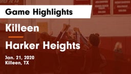 Killeen  vs Harker Heights  Game Highlights - Jan. 21, 2020