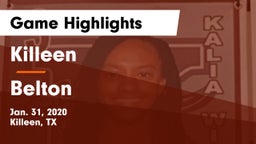 Killeen  vs Belton  Game Highlights - Jan. 31, 2020