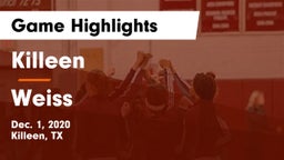 Killeen  vs Weiss  Game Highlights - Dec. 1, 2020