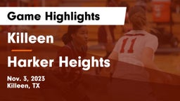 Killeen  vs Harker Heights  Game Highlights - Nov. 3, 2023