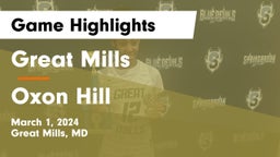 Great Mills vs Oxon Hill Game Highlights - March 1, 2024