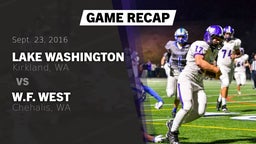 Recap: Lake Washington  vs. W.F. West  2016