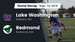 Recap: Lake Washington  vs. Redmond  2018