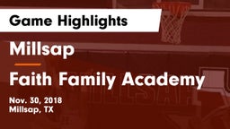 Millsap  vs Faith Family Academy Game Highlights - Nov. 30, 2018