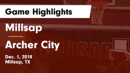 Millsap  vs Archer City  Game Highlights - Dec. 1, 2018