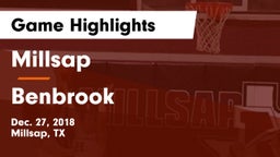 Millsap  vs Benbrook  Game Highlights - Dec. 27, 2018