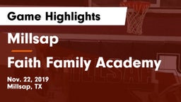 Millsap  vs Faith Family Academy Game Highlights - Nov. 22, 2019
