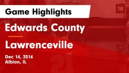 Edwards County  vs Lawrenceville Game Highlights - Dec 14, 2016