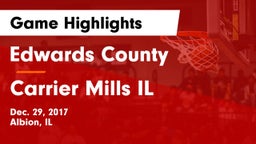 Edwards County  vs Carrier Mills IL Game Highlights - Dec. 29, 2017
