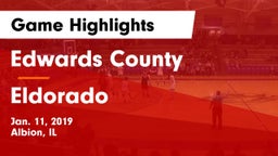 Edwards County  vs Eldorado  Game Highlights - Jan. 11, 2019