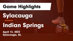Sylacauga  vs Indian Springs  Game Highlights - April 12, 2022