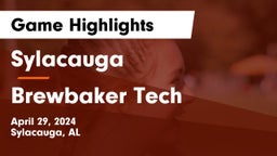 Sylacauga   vs Brewbaker Tech Game Highlights - April 29, 2024