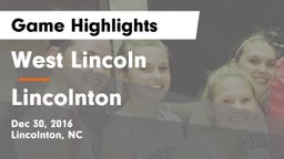 West Lincoln  vs Lincolnton  Game Highlights - Dec 30, 2016