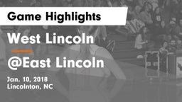 West Lincoln  vs @East Lincoln Game Highlights - Jan. 10, 2018