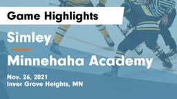 Simley  vs Minnehaha Academy Game Highlights - Nov. 26, 2021