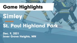Simley  vs St. Paul Highland Park Game Highlights - Dec. 9, 2021