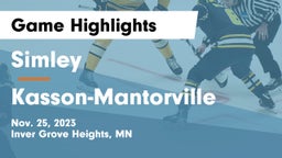 Simley  vs Kasson-Mantorville  Game Highlights - Nov. 25, 2023
