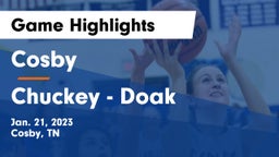 Cosby  vs Chuckey - Doak  Game Highlights - Jan. 21, 2023