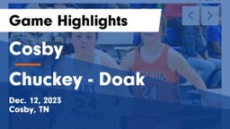 Cosby  vs Chuckey - Doak  Game Highlights - Dec. 12, 2023