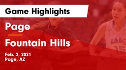 Page  vs Fountain Hills  Game Highlights - Feb. 2, 2021