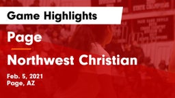 Page  vs Northwest Christian  Game Highlights - Feb. 5, 2021