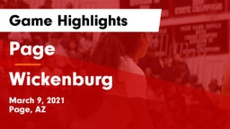 Page  vs Wickenburg  Game Highlights - March 9, 2021