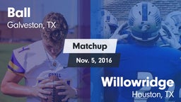 Matchup: Ball  vs. Willowridge  2016