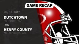 Recap: Dutchtown  vs. Henry County  2017