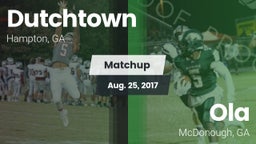 Matchup: Dutchtown High vs. Ola  2017