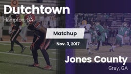 Matchup: Dutchtown High vs. Jones County  2017