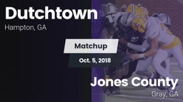 Matchup: Dutchtown High vs. Jones County  2018
