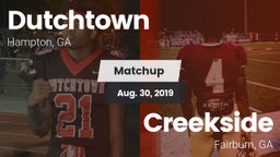 Matchup: Dutchtown High vs. Creekside  2019