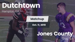 Matchup: Dutchtown High vs. Jones County  2019