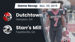 Recap: Dutchtown  vs. Starr's Mill  2019