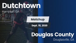 Matchup: Dutchtown High vs. Douglas County  2020