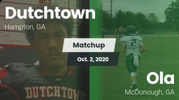 Matchup: Dutchtown High vs. Ola  2020